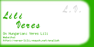 lili veres business card